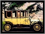 Żółty, Samochód Zabytkowy, Lorraine-Dietrich